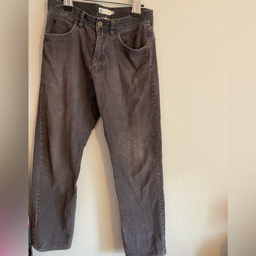 Vintage J.crew grey corduroy pants size 31 polo Ralph Lauren RRL
